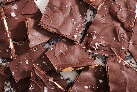 Noor Almond Dark Chocolate Bark with Sea Salt